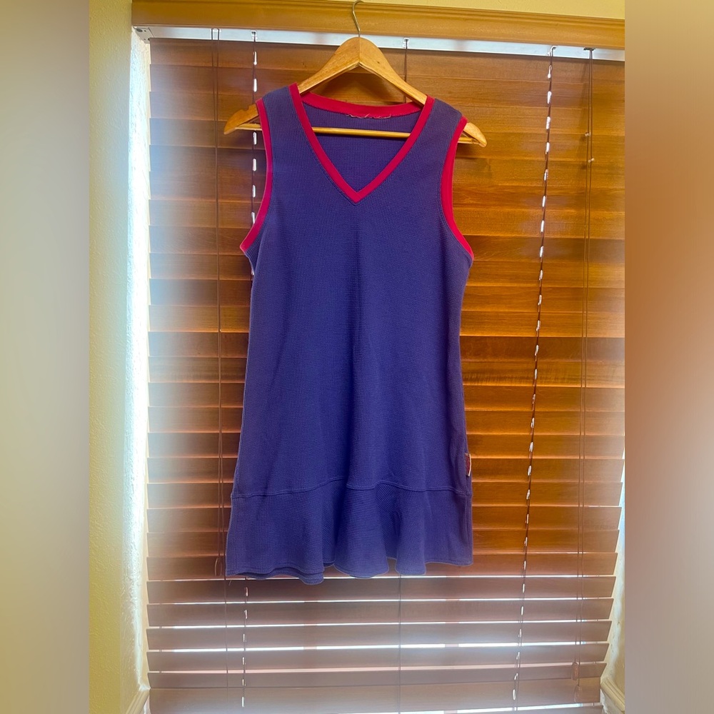 Seventeen Magazine vintage‎ thermal cotton drop waist flounce skirt tennis dress